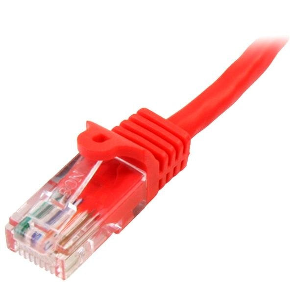 StarTech.com Cable Patch Cat5e UTP sin Enganches RJ-45 Macho - RJ-45 Macho, 2 Metros, Rojo