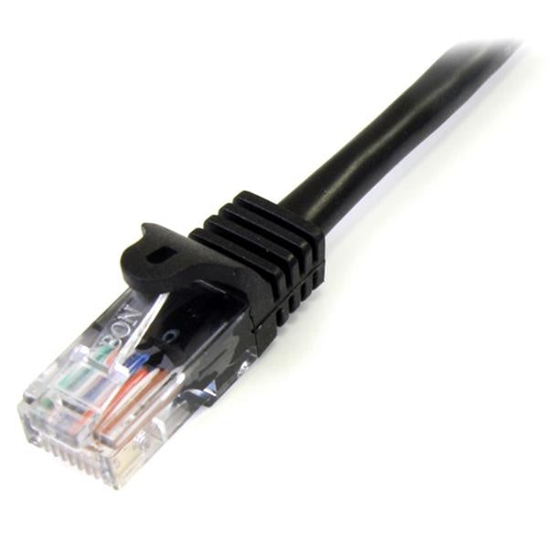StarTech.com Cable Patch Cat5e UTP sin Enganches RJ-45 Macho - RJ-45 Macho, 3 Metros, Negro