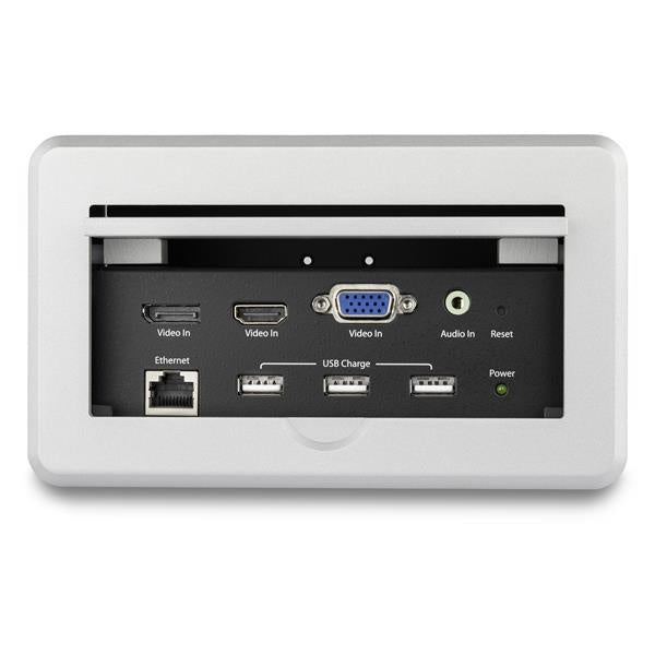 StarTech.com Caja de Conectividad para Mesa de Juntas, Módulo de Conexiones HDMI/VGA/DisplayPort 4K