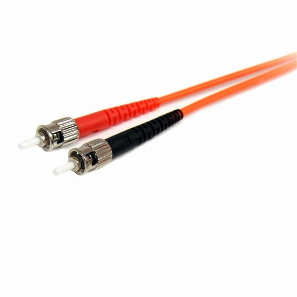 StarTech.com Cable Fibra Óptica Multimodo OM1 LC Macho - ST Macho, Núcleo 62.5µm, Cubierta 125µm, 3 Metros, Naranja