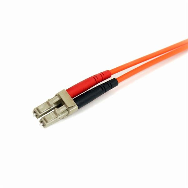 StarTech.com Cable Fibra Óptica Multimodo OM1 LC Macho - ST Macho, Núcleo 62.5µm, Cubierta 125µm, 3 Metros, Naranja