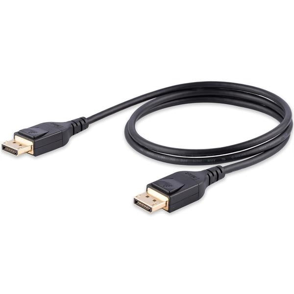 StarTech.com Cable DisplayPort con Certificación VESA DisplayPort 1.4 Macho - DisplayPort 1.4 Macho, 8K, 60Hz, 1 Metro, Negro