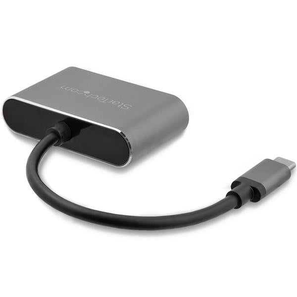 StarTech.com Adaptador USB-C Macho - VGA/HDMI Hembra, Negro