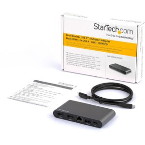 StarTech.com Docking Station DK30C2HAGPD USB, 3x USB 3.0, 1x USB 2.0, 2x HDMI, 1x RJ-45, Gris