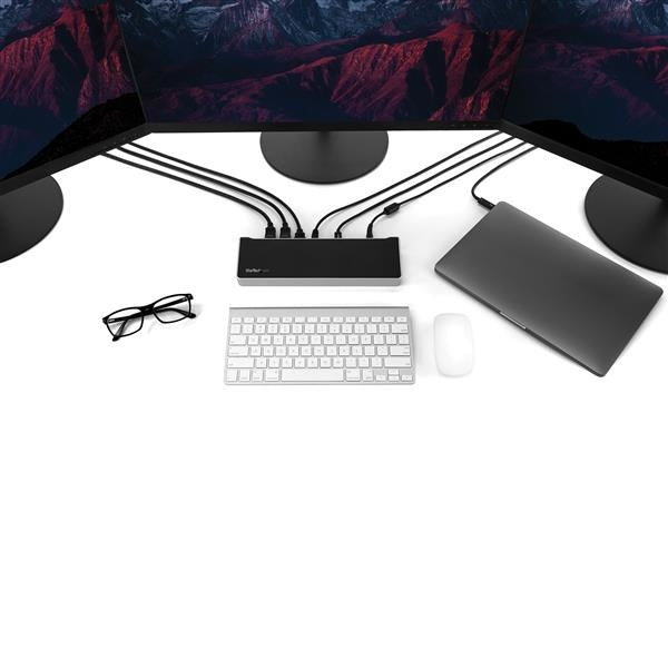 DOCK USB C CON VIDEO TRIPLE 4K