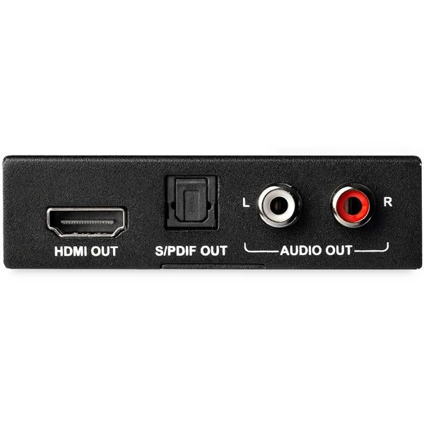 StarTech.com Video Splitter HDMI, 2 Puertos HDMI, RCA + Toslink, Negro