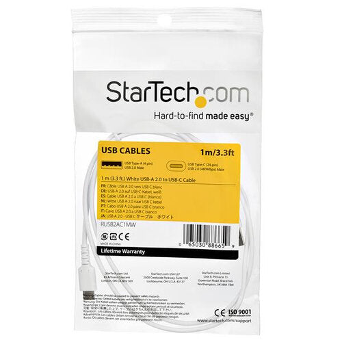 StarTech.com Cable USB-A Macho - USB-C Macho, 1 Metro