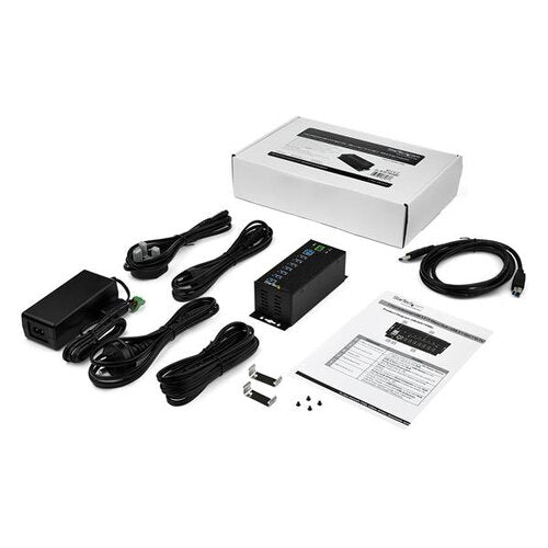 StarTech.com Hub USB-B 3.0 Hembra - 7 Puertos USB 3.2 Hembra, 5000Mbit/s, Negro