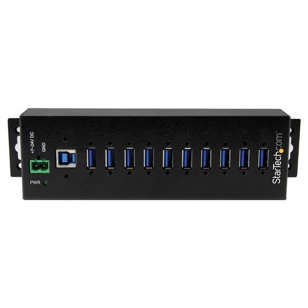 StarTech.com Hub USB-B 3.0 Hembra - 10 Puertos USB 3.2 Hembra, 5000Mbit/s, Negro