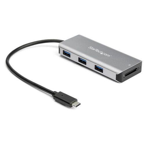 StarTech.com Hub USB-C Macho 3 Puertos USB 3.1 Hembra, 10.000Mbit/s, Gris