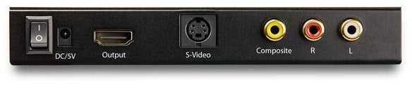 StarTech.com Adaptador S-Video - HDMI con Audio, Negro