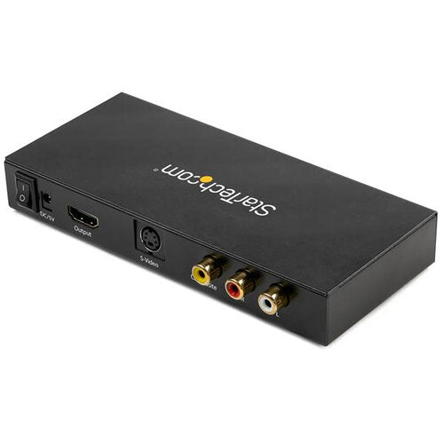 StarTech.com Adaptador S-Video - HDMI con Audio, Negro