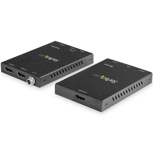 StarTech.com Transmisor y Receptor Alámbrico por Cable Cat6, Entrada 1 x RJ-45 1 x HDMI, Salida 1 x RJ-45 2 x HDMI, hasta 50 Metros