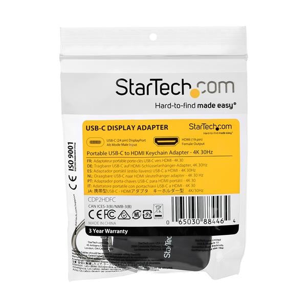 StarTech.com Adaptador Portátil USB C Macho - HDMI Hembra, Negro