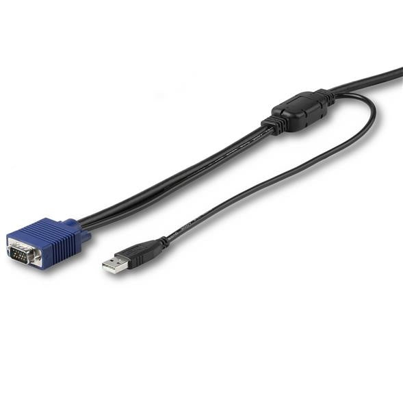 StarTech.com Cable KVM RKCONSUV6, VGA Macho - VGA/USB Macho, 1.8 Metros, Negro