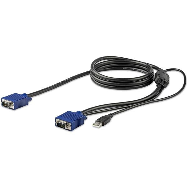 StarTech.com Cable KVM RKCONSUV6, VGA Macho - VGA/USB Macho, 1.8 Metros, Negro