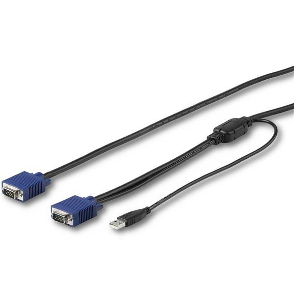 StarTech.com Cable KVM RKCONSUV6, VGA Macho - VGA/USB Macho, 1.8 Metros, Negro
