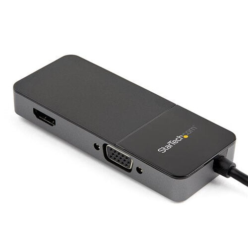 StarTech.com Adaptador USB A Macho - HDMI/VGA Hembra, Negro