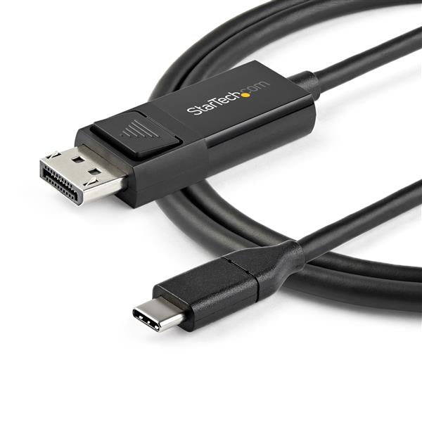 StarTech.com Cable DisplayPort 1.2 Macho - USB C Macho, 8K, 30Hz, 1 Metro, Negro