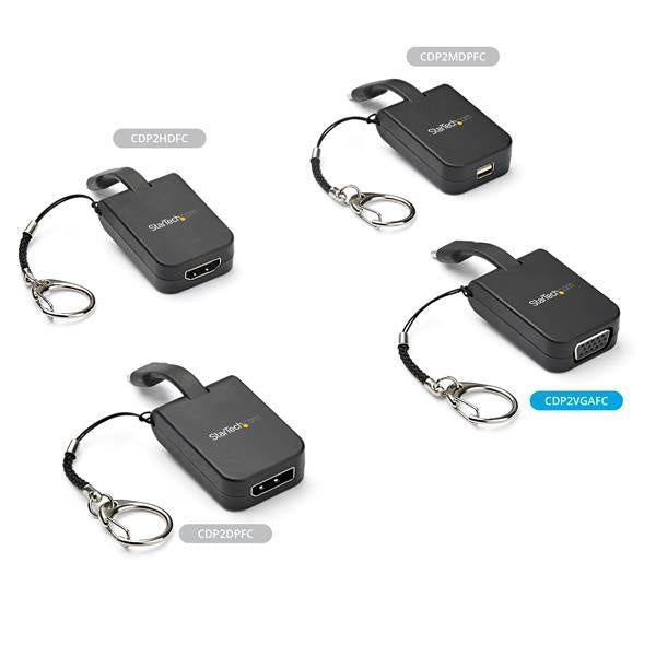 StarTech.com Adaptador Portátil USB C Macho - VGA Hembra, Negro