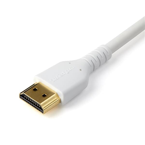 StarTech.com Cable HDMI Certificado Premium con Ethernet HDMI 2.0 Macho - HDMI 2.0 Macho, 4K, 60Hz, 2 Metros, Blanco