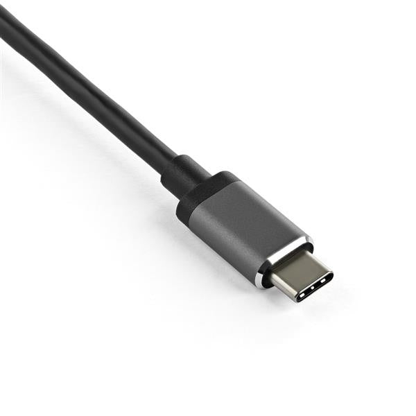StarTech.com USB C Macho - HDMI/DisplayPort Hembra, Negro/Gris