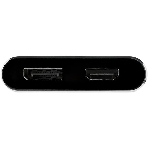 StarTech.com USB C Macho - HDMI/DisplayPort Hembra, Negro/Gris