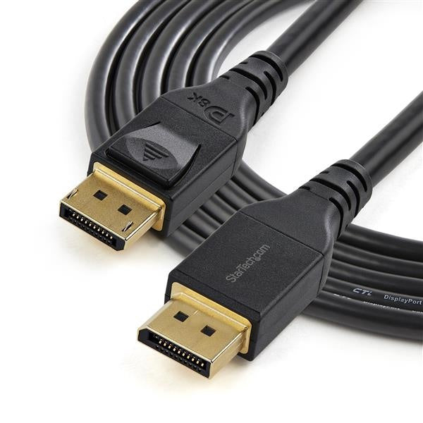 StarTech.com Cable DisplayPort con Certificación VESA DisplayPort 1.4 Macho - DisplayPort 1.4 Macho, 8K, 60Hz, 4 Metros, Negro