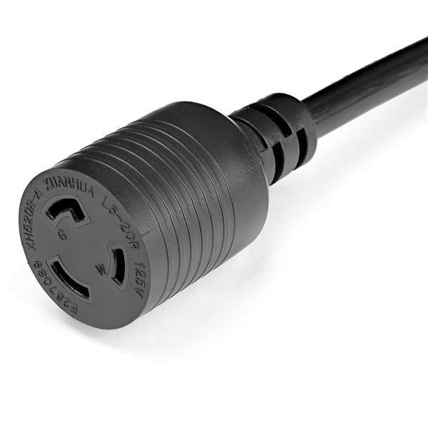 StarTech.com Cable de 30cm de Extensión de Alimentación de Servicio Pesado, Cable Prolongador NEMA