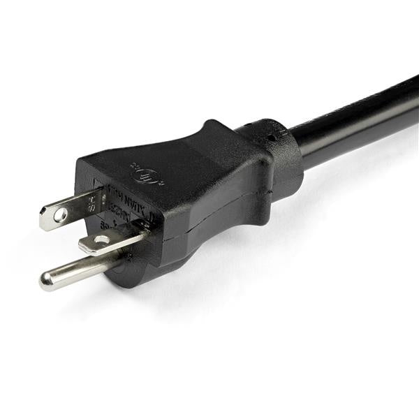 StarTech.com Cable de 30cm de Extensión de Alimentación de Servicio Pesado, Cable Prolongador NEMA