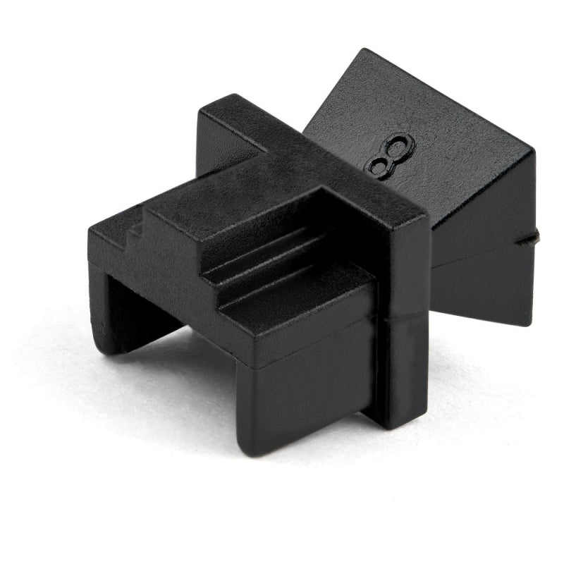 StarTech.com Tapas para Conector RJ-45, Negro, 100 Piezas