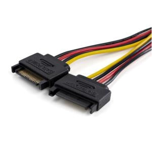 StarTech.com Cable Adaptador de 2x SATA a LP4 - 2 Conectores de Alimentación Periférica Interna
