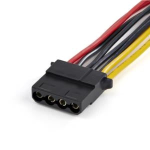 StarTech.com Cable Adaptador de 2x SATA a LP4 - 2 Conectores de Alimentación Periférica Interna