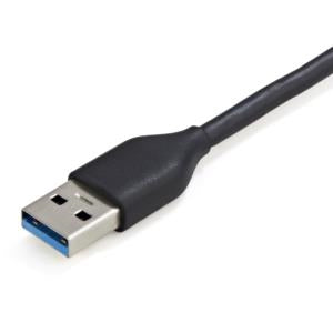 StarTech.com Hub USB 3.0 de 4 Puertos USB-A, Hub USB Tipo A para Laptop/PC, 5Gbps, Alimentado por