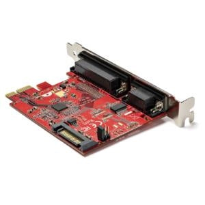 StarTech.com Tarjeta PCI Express, 1x DB25, 1x RS232