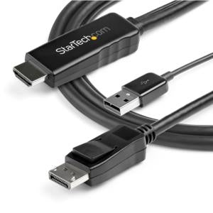 StarTech.com Cable HDMI 1.4 Macho - DisplayPort 1.2 Macho, 4K, 30Hz, 3 Metros, Negro