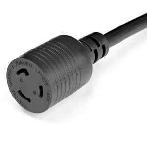 Startech.com Cable de Poder NEMA L5-20P Macho - NEMA L5-20R Hembra, 90cm, Negro