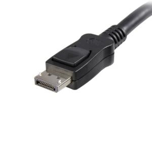 StarTech.com Cable DisplayPort 1.2 Macho - DisplayPort 1.2 Macho, 4K, 5 Metros, Negro, con Cierre de Seguridad