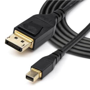StarTech.com Cable DisplayPort Macho - Mini DisplayPort Macho, 2 Metros, Negro