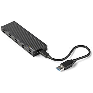 Startech.com Gabinete de SSD M.2, SATA/PCI Express, USB-C/USB-A, Negro