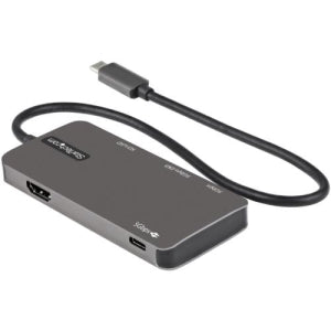 StarTech.com Hub USB-C Macho - 2x USB-A/1x HDMI/1x USB-C Hembra, 5 Gbit/s, Negro