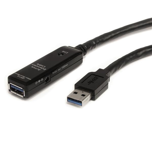 StarTech.com Cable USB-A Macho - USB-A Hembra, 10 Metros