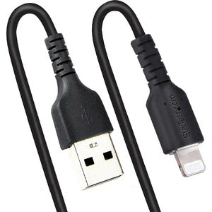 StarTech.com Cable Espiral Lightning Macho - USB A Macho, 50cm, Negro