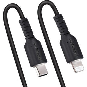 StarTech.com Cable Espiral Lightning Macho - USB-C Macho, 1 Metro, Negro