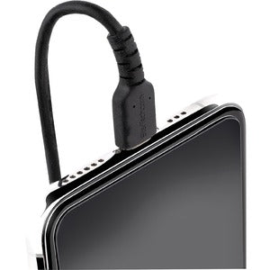 StarTech.com Cable Espiral Lightning Macho - USB-C Macho, 50cm, Negro