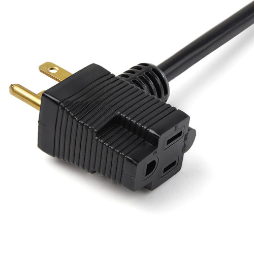 StarTech.com Cable de Poder NEMA 5-15P Macho - 2x NEMA 5-15R Hembra, 91 cm, Negro