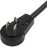 StarTech.com Cable 0.9m de Extensión de Alimentación - Cable Alargador de Corriente Rotativo Plano de 360° - NEMA 5-15P a NEMA 5-15R - Para PC, Monitor, Escáner, Impresora - NEMA 5-15P / NEMA 5-15R - Negro