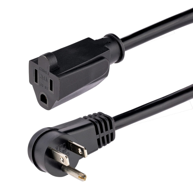 StarTech.com Cable de Poder NEMA 5-15P - NEMA 5-15R, 1.8 Metros, Negro