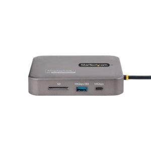 StarTech.com Docking Station USB-C, 2x USB 3.2, 2x HDMI, 1x RJ45, 1x SD, 2x 10Gbps, Gris