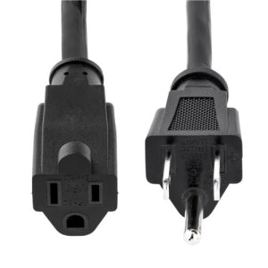 StarTech.com Cable de Poder NEMA 5-15R Macho - NEMA 5-15P Hembra, 4.5 Metros, Negro